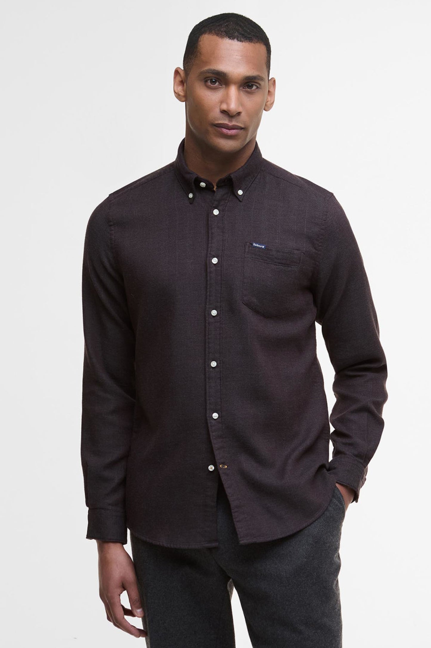 Mens Barbour International Buckley Tailored Long-Sleeved Shirt