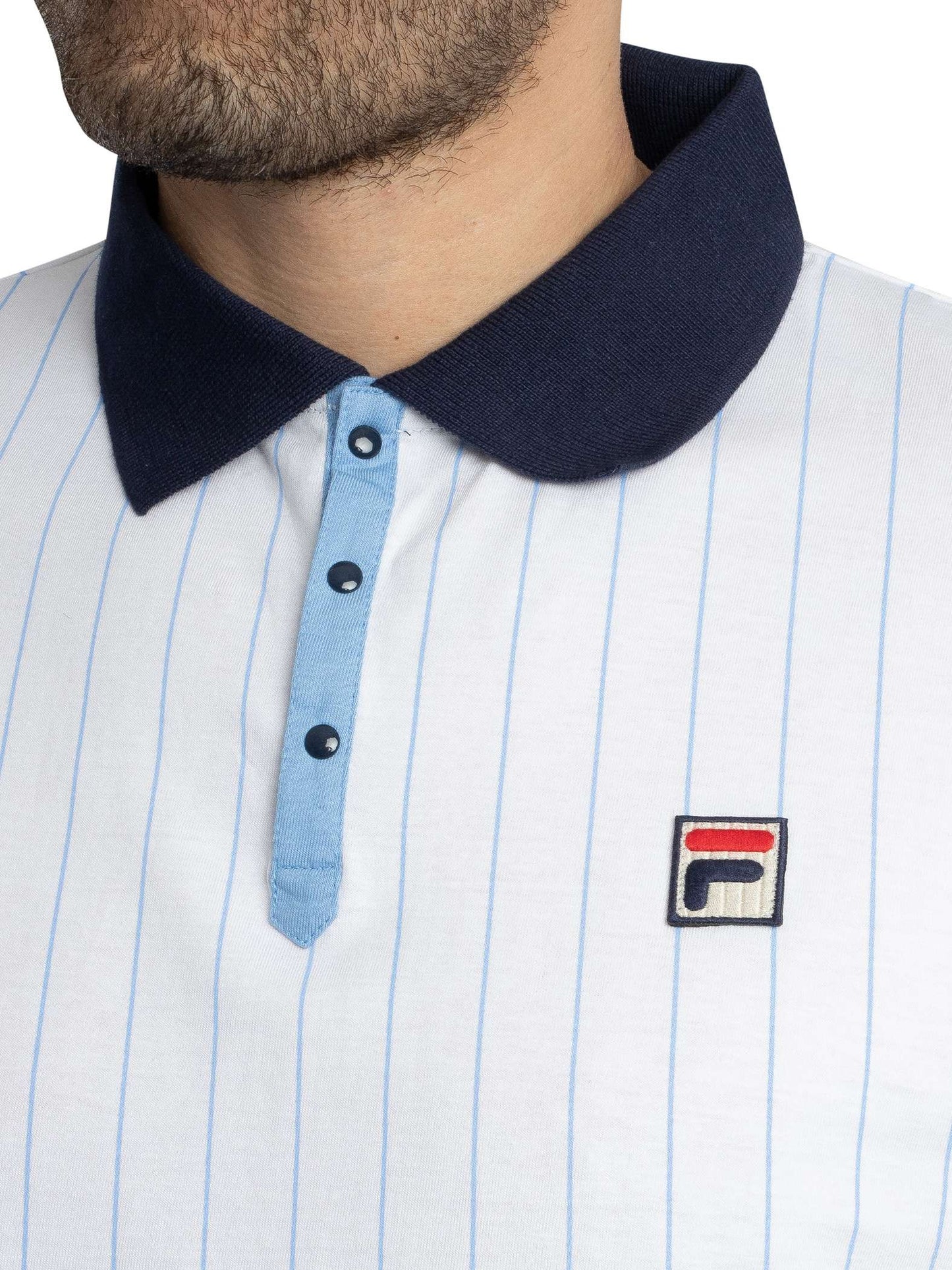 Fila Classic Vintage Striped Polo Shirt
