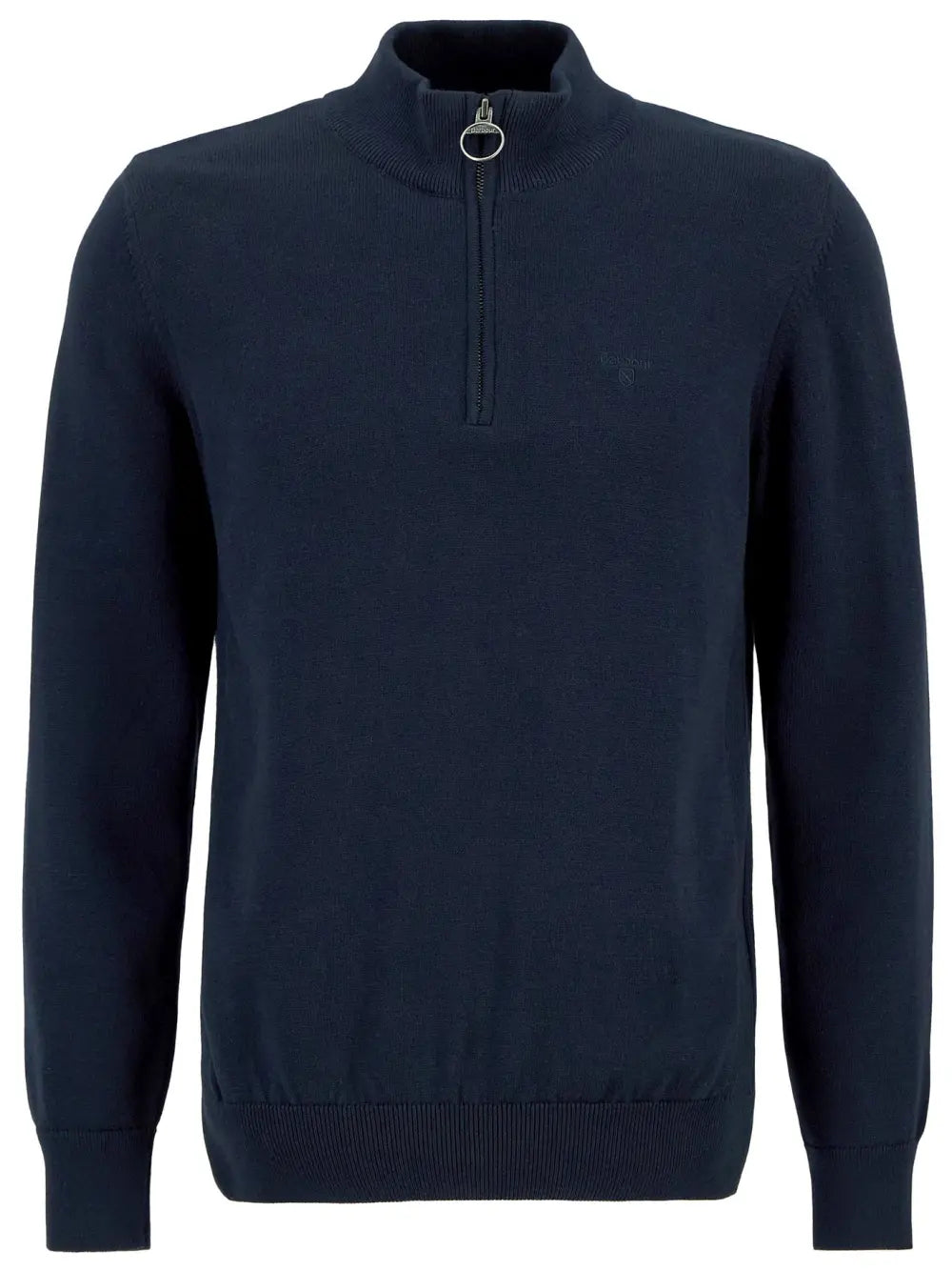 Mens Barbour Cotton Half-Zip Jumper (Classic Navy)