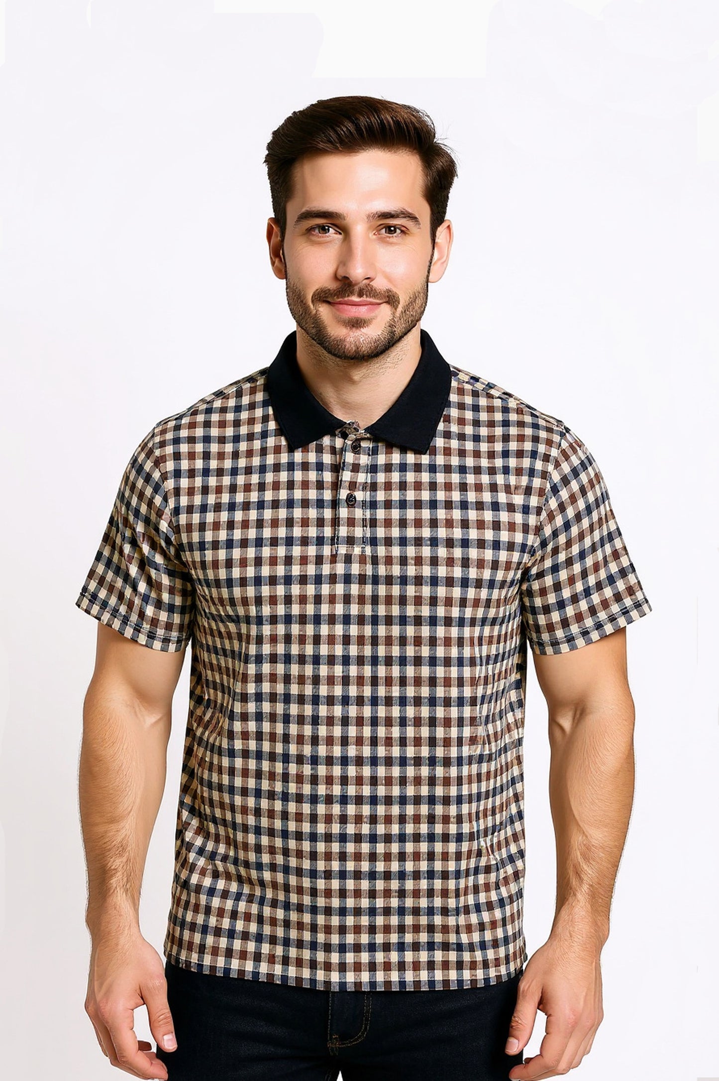 Aquascutum Active Club Check Piquet Polo