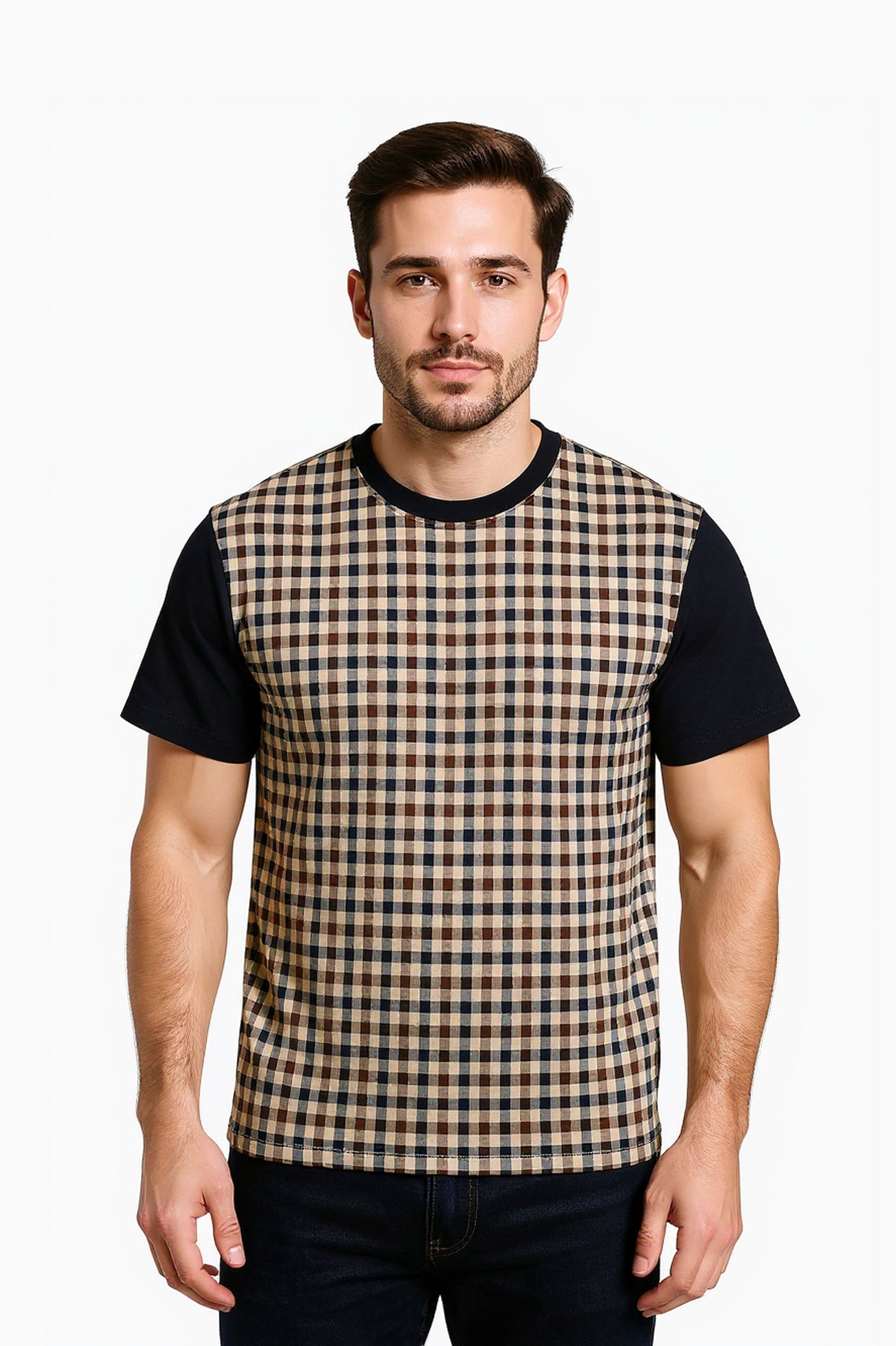 Aquascutum Active Side Club Check T-Shirt