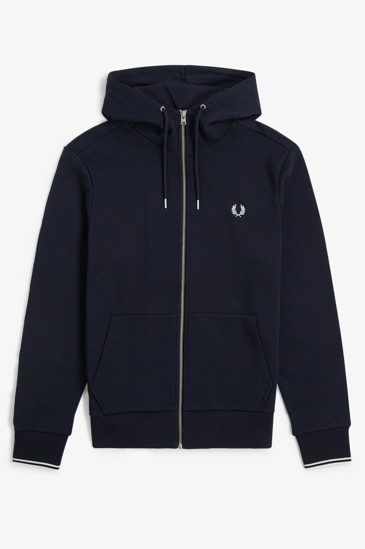Fred Perry Hooded Zip thru sweatshirt navy