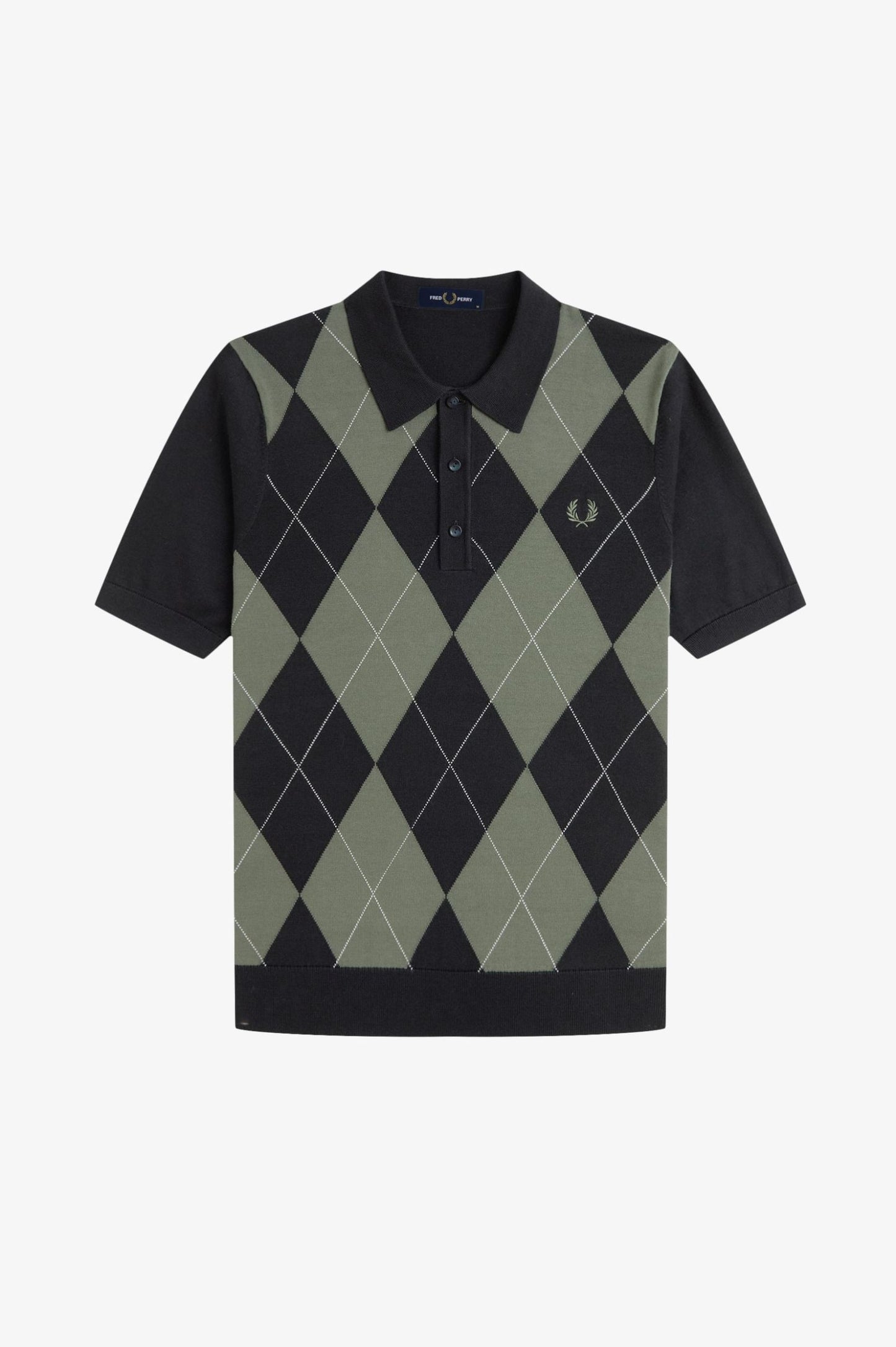 Fred Perry Argyle Knitted Shirt K1317