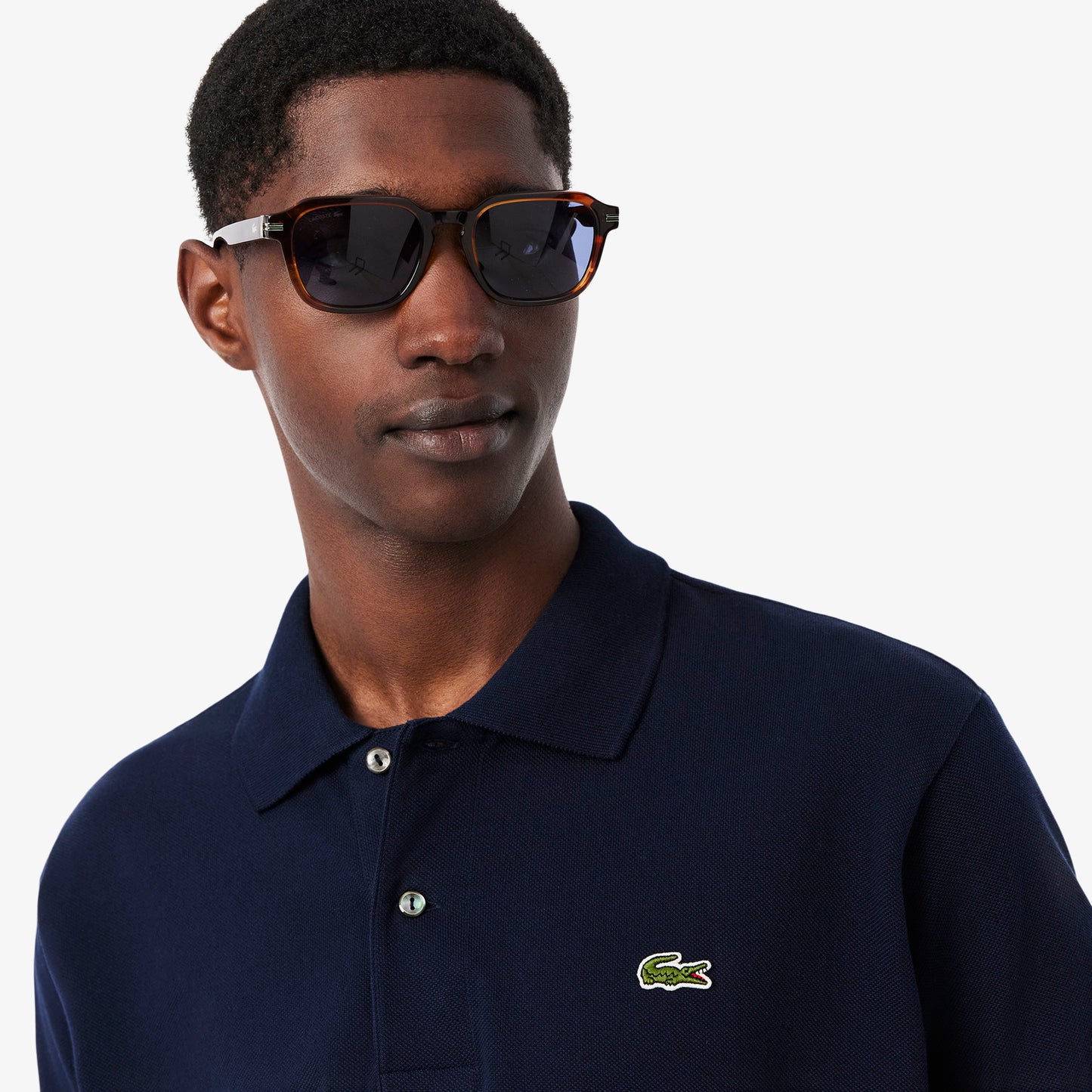 Lacoste Classic Fit L.12.12 Original Piqué Polo Shirt (Black)