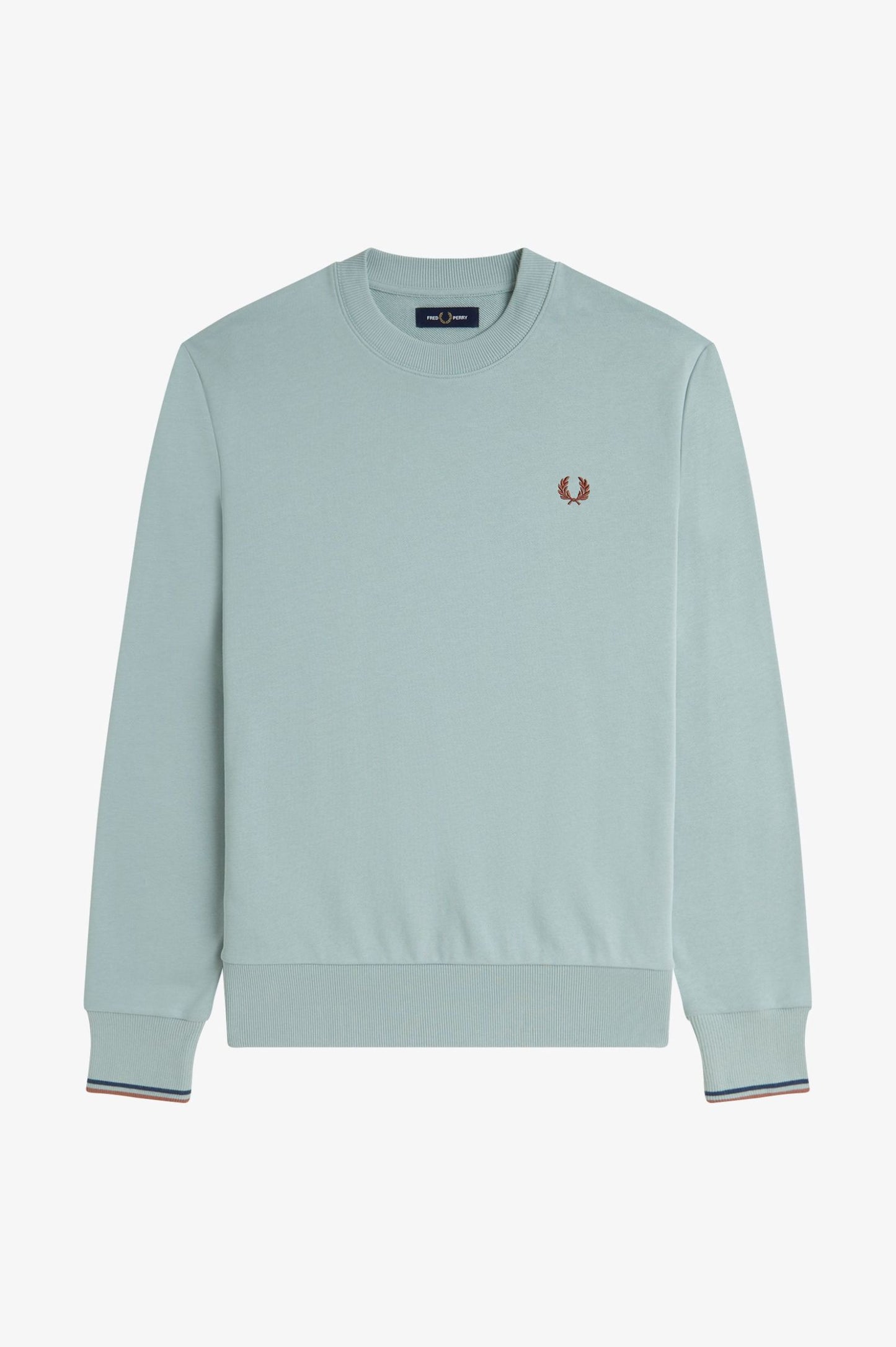 Fred Perry Crew Neck Sweatshirt (Silver Blue)