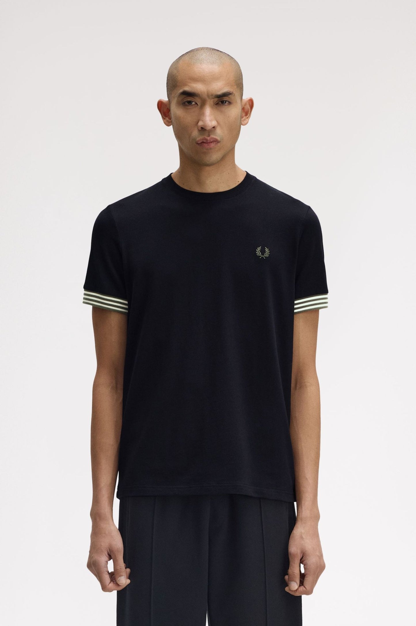 Fred Perry Striped Cuff T-Shirt M7707