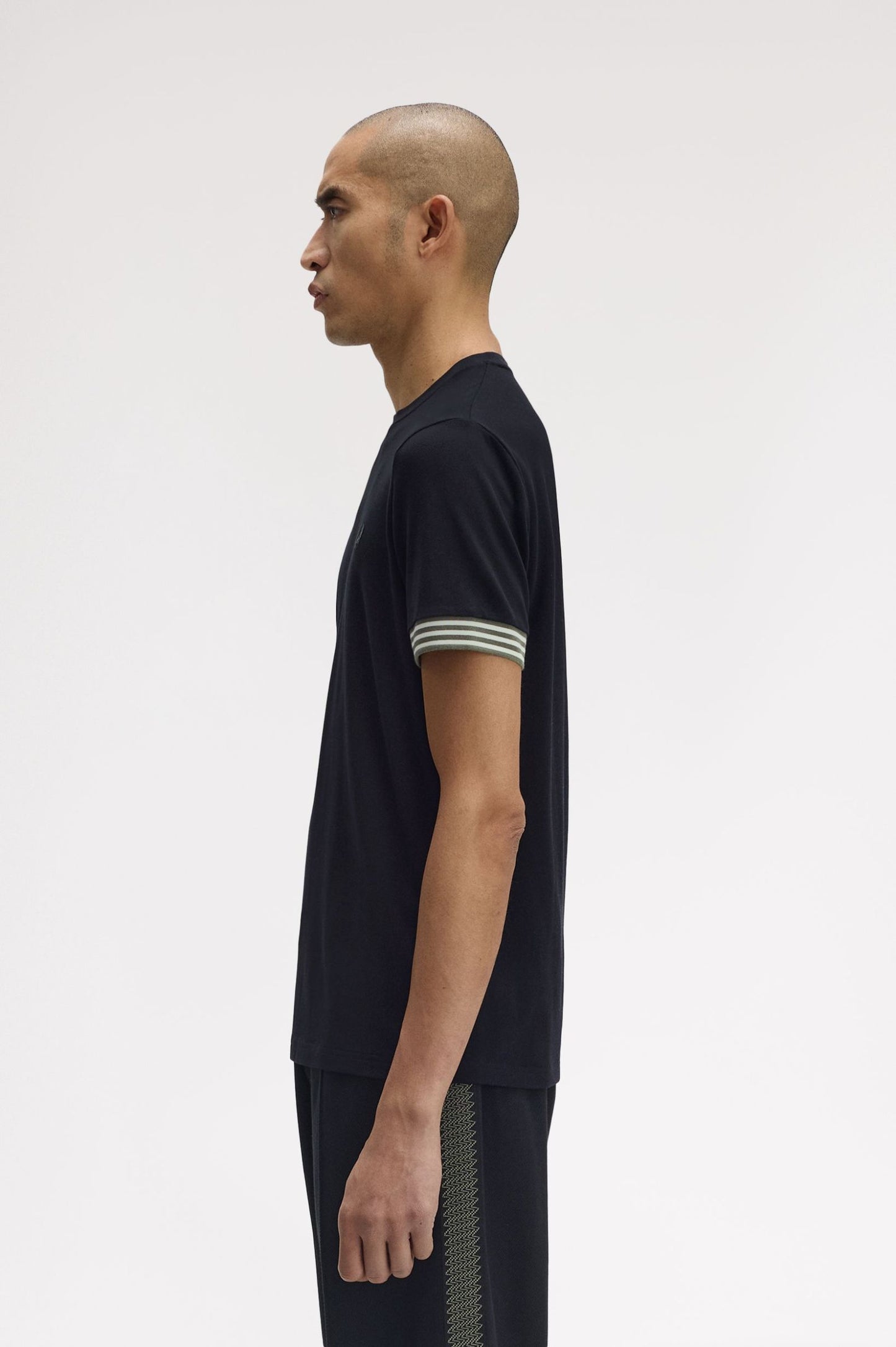 Fred Perry Striped Cuff T-Shirt M7707