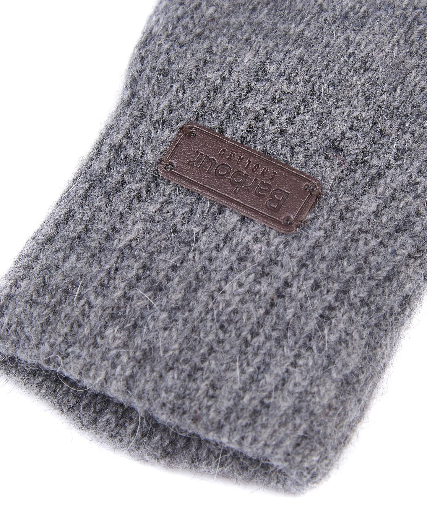 Mens Barbour Carlton Knitted Gloves (Grey)