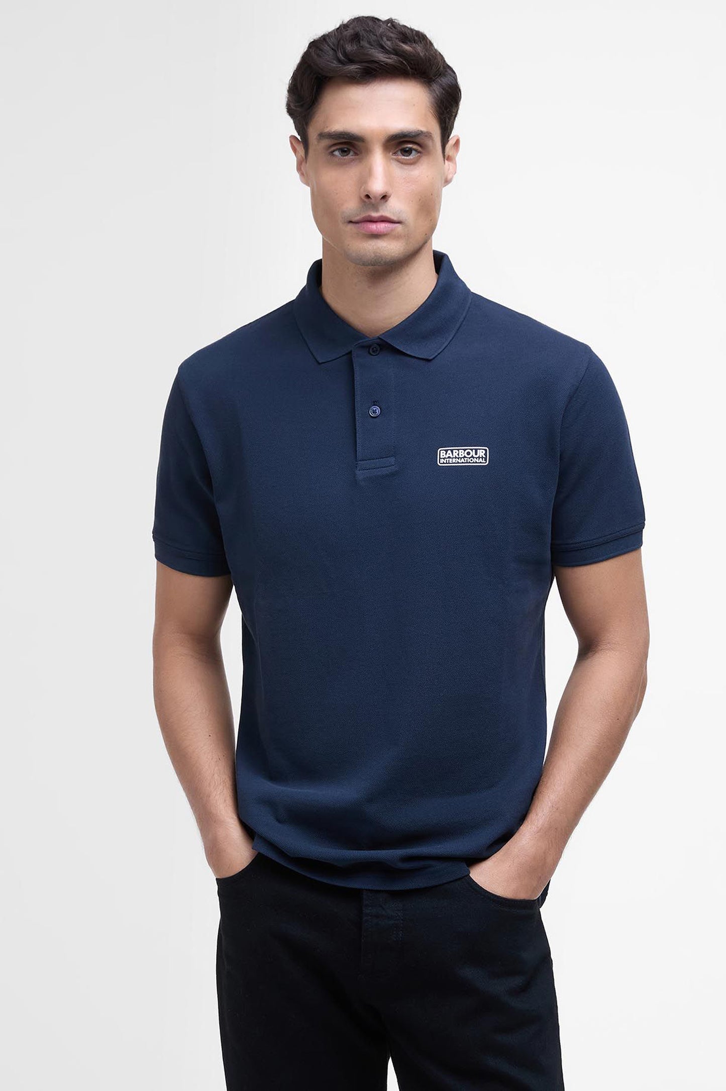 Mens Barbour Essential Polo Shirt (Navy)