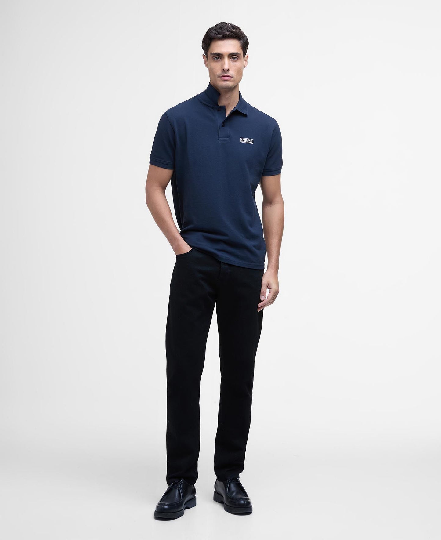 Mens Barbour Essential Polo Shirt (Navy)