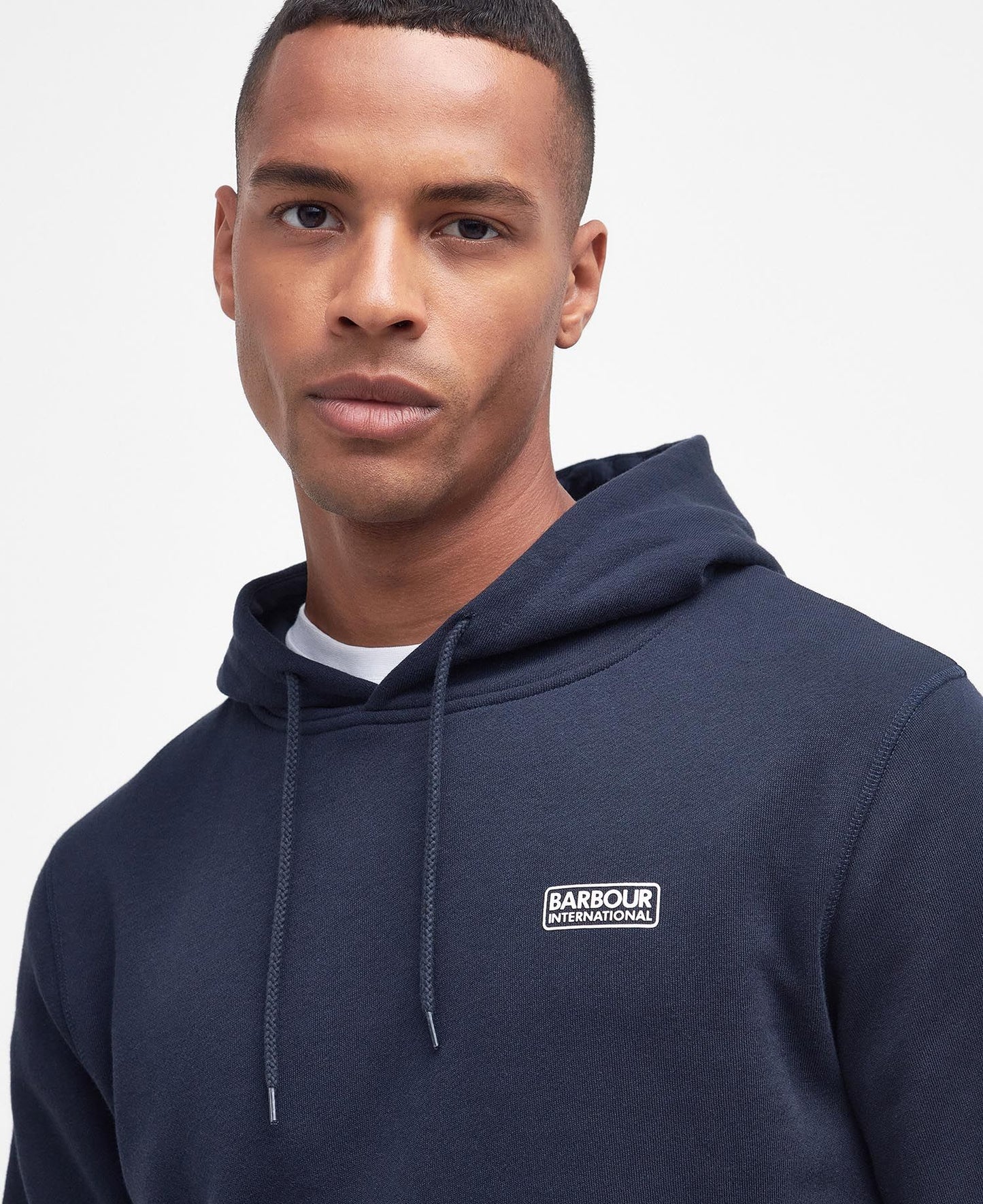 Mens Barbour Small Logo Hoodie (Navy)