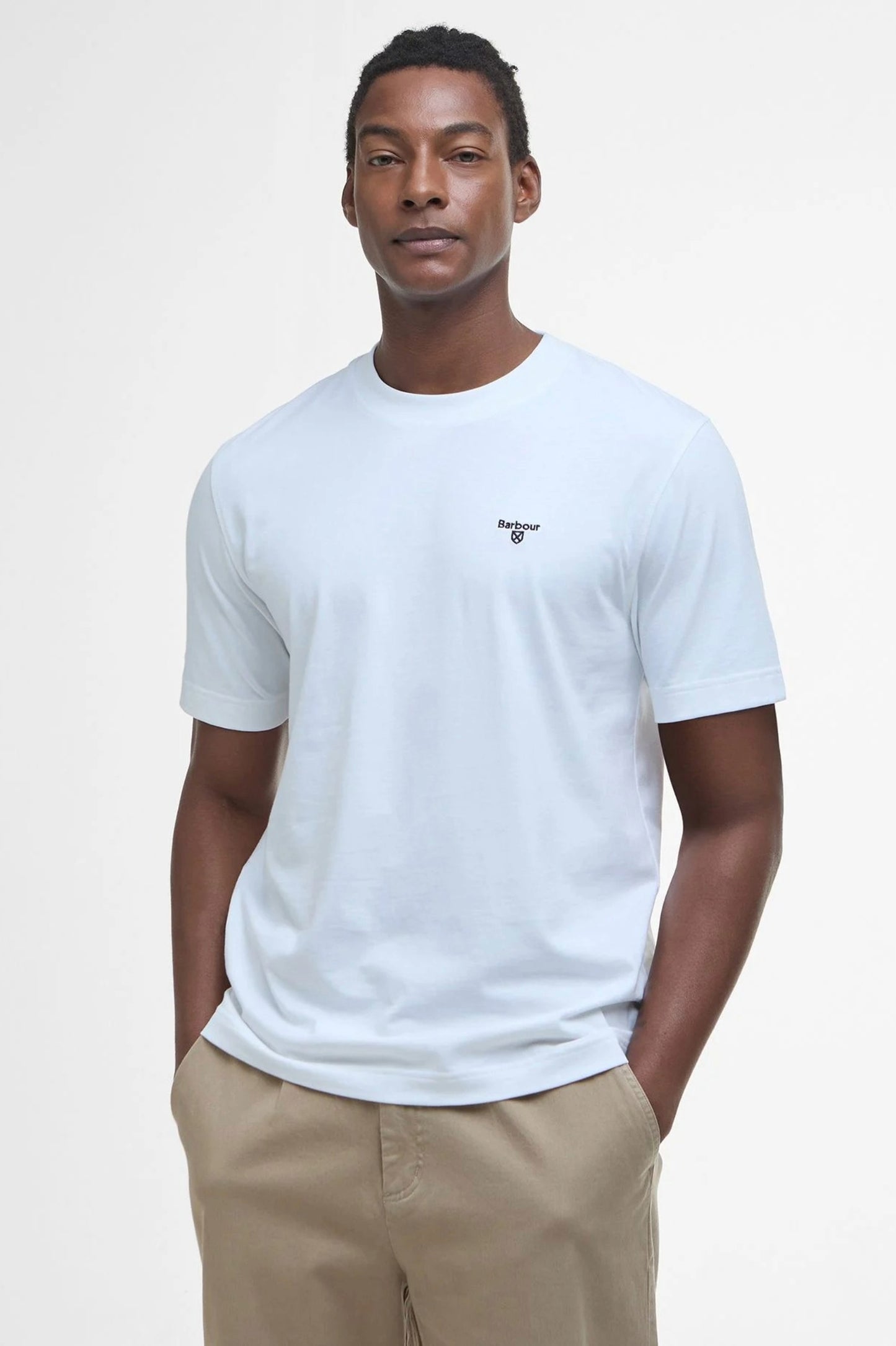Mens Barbour Sports Relaxed T-Shirt (White)