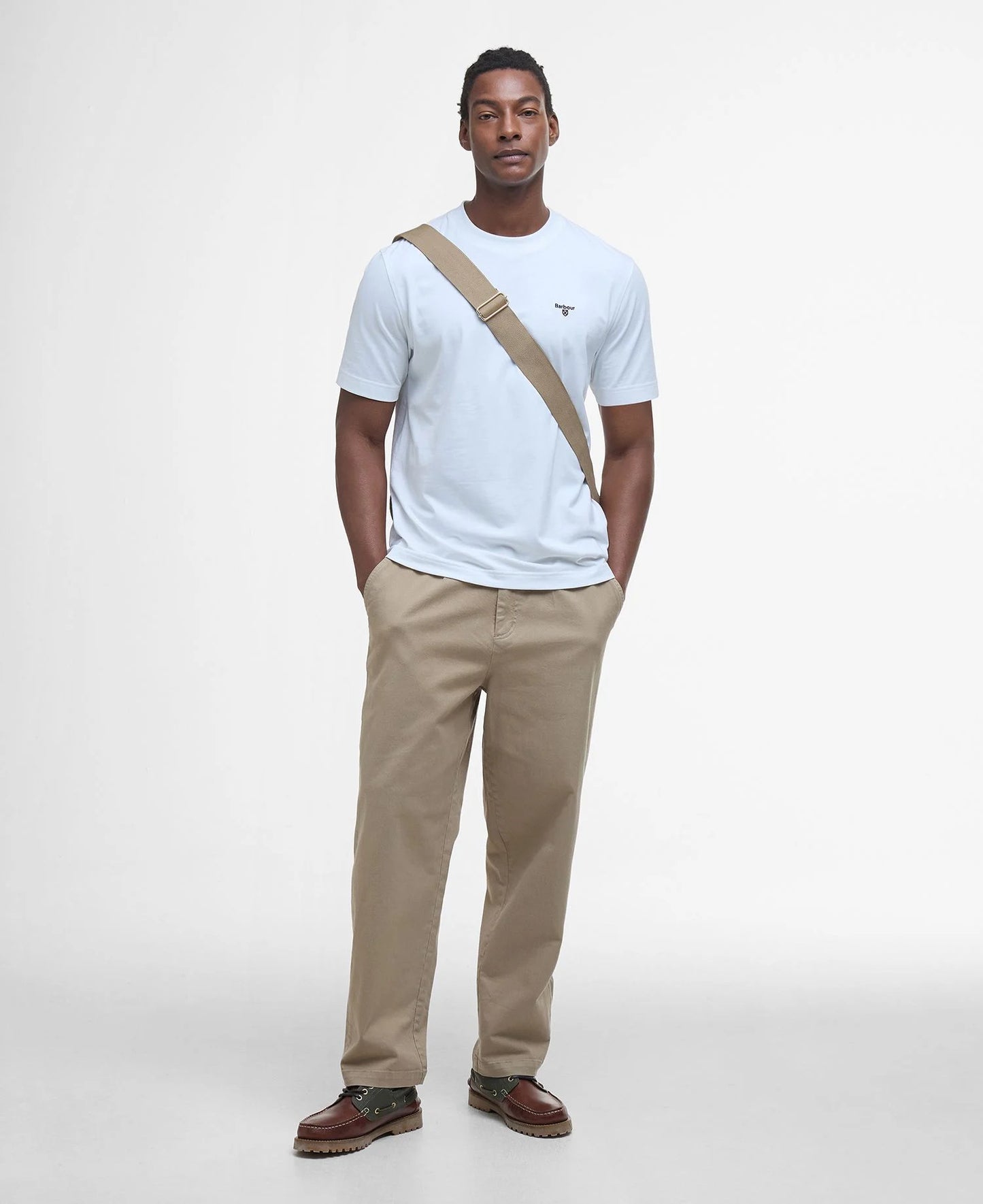 Mens Barbour Sports Relaxed T-Shirt (White)