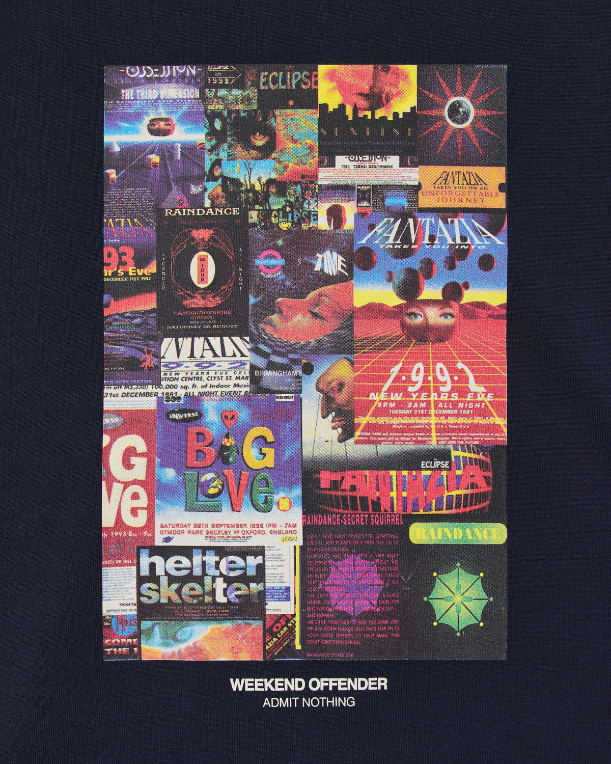 Weekend Offender Saltatio t shirt navy