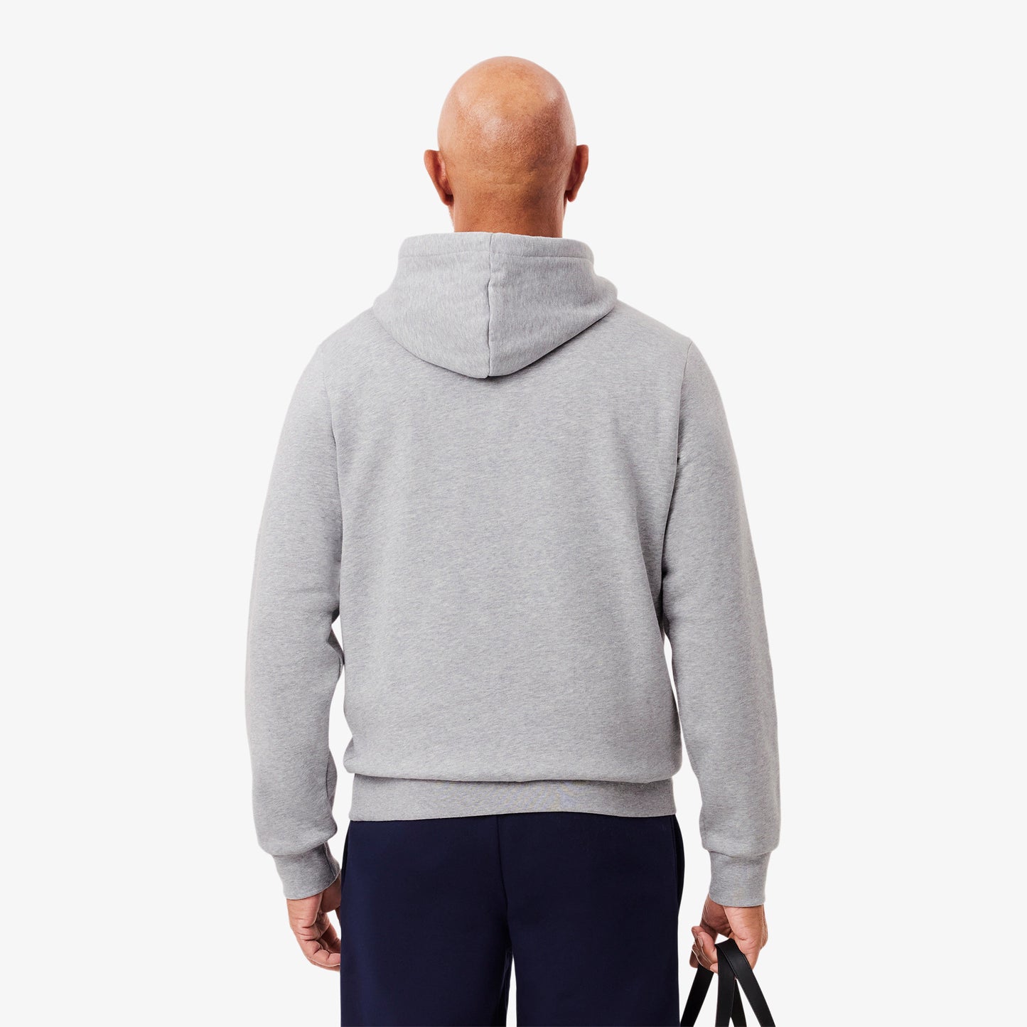 Lacoste Fleece Hoodie (Light Heathered Grey)