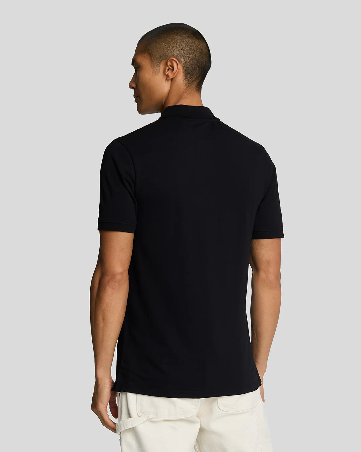 Lyle & Scott Tonal Eagle Polo Shirt (Jet Black)