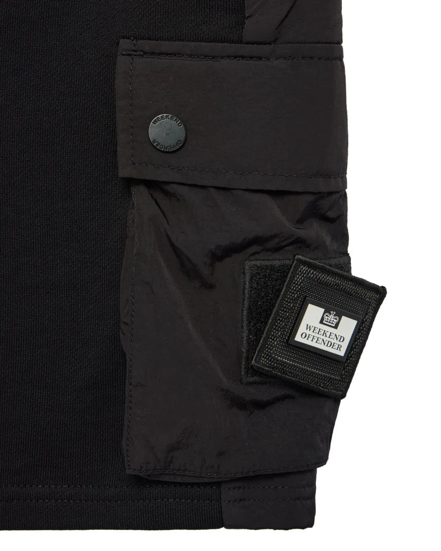 Weekend Offender Pink Sands Jogger Shorts Black