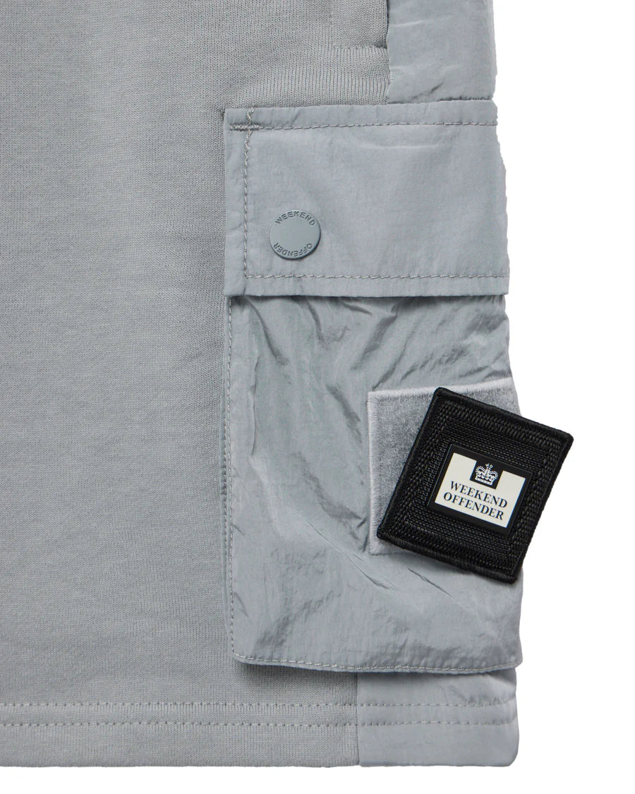 Weekend Offender Pink Sands Jogger Shorts Smokey Grey