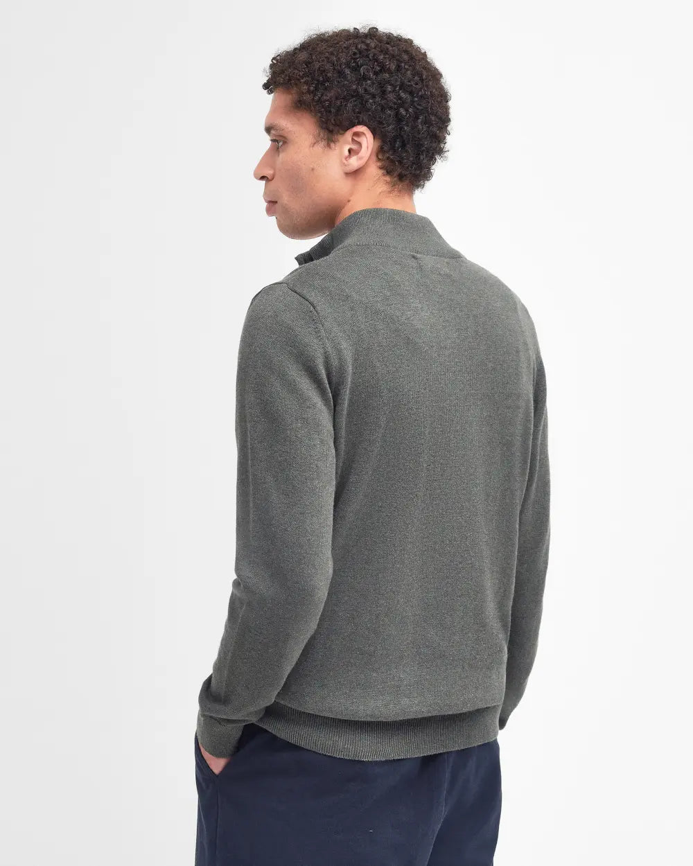Mens barbour Cotton Half-Zip Jumper
