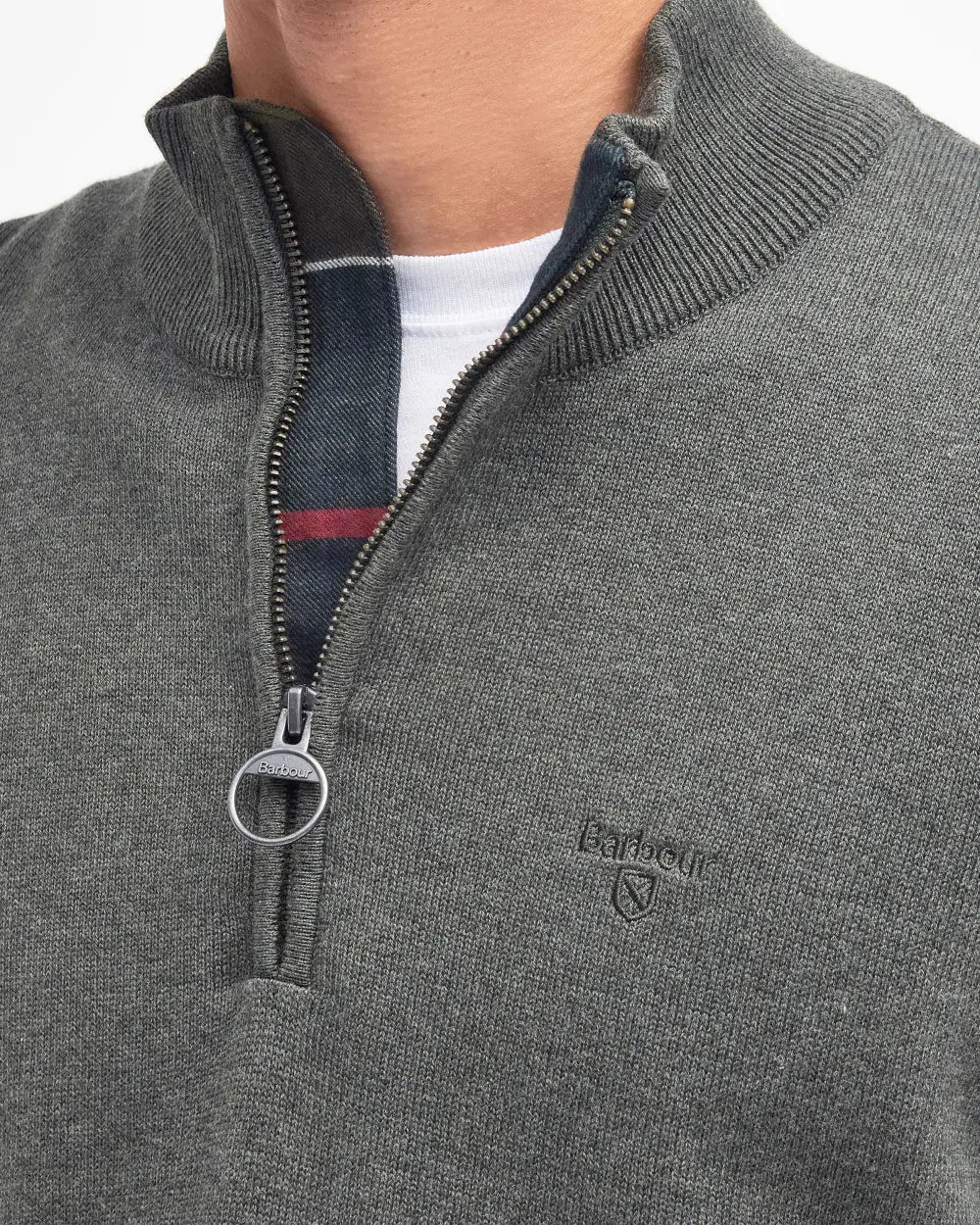 Mens barbour Cotton Half-Zip Jumper