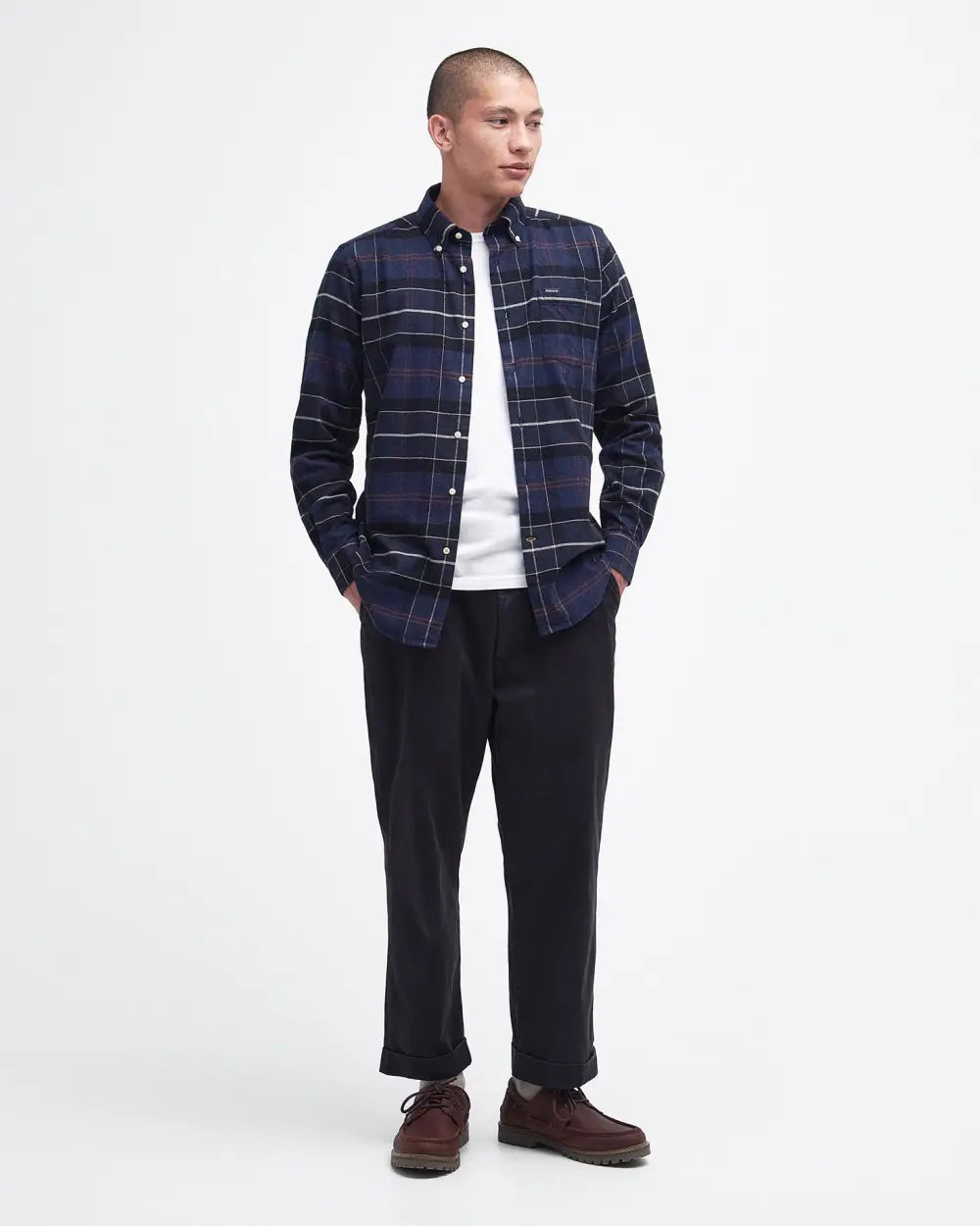Mens Barbour International Lutsleigh Tailroed Long-Sleeved Shirt