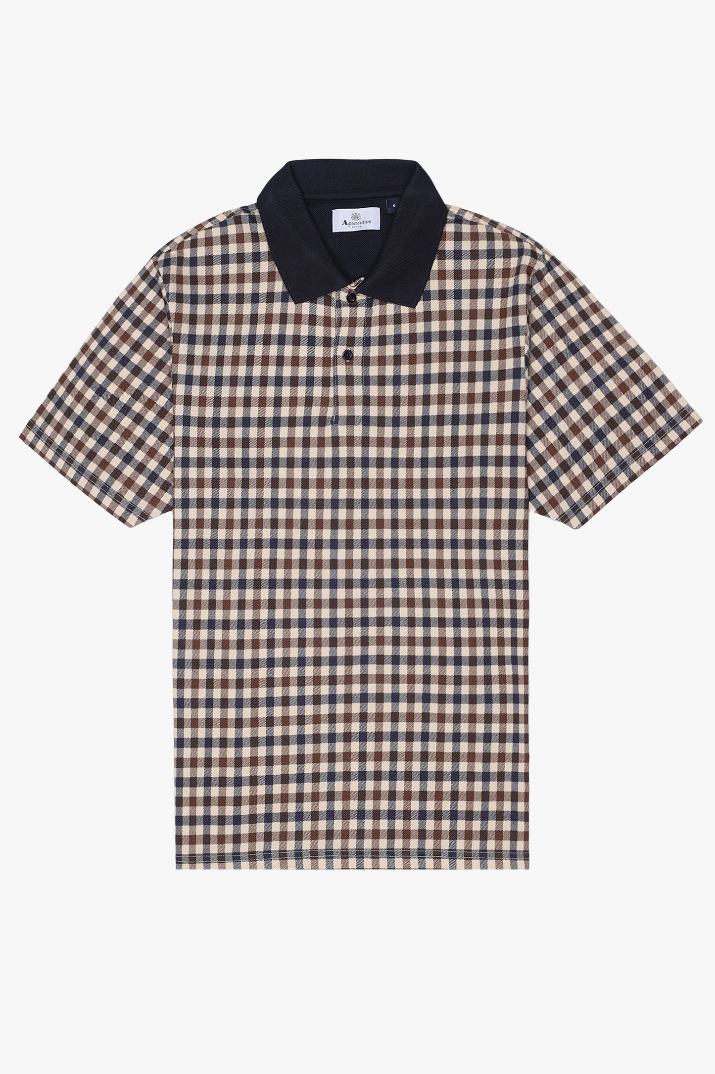 Aquascutum Active Club Check Piquet Polo