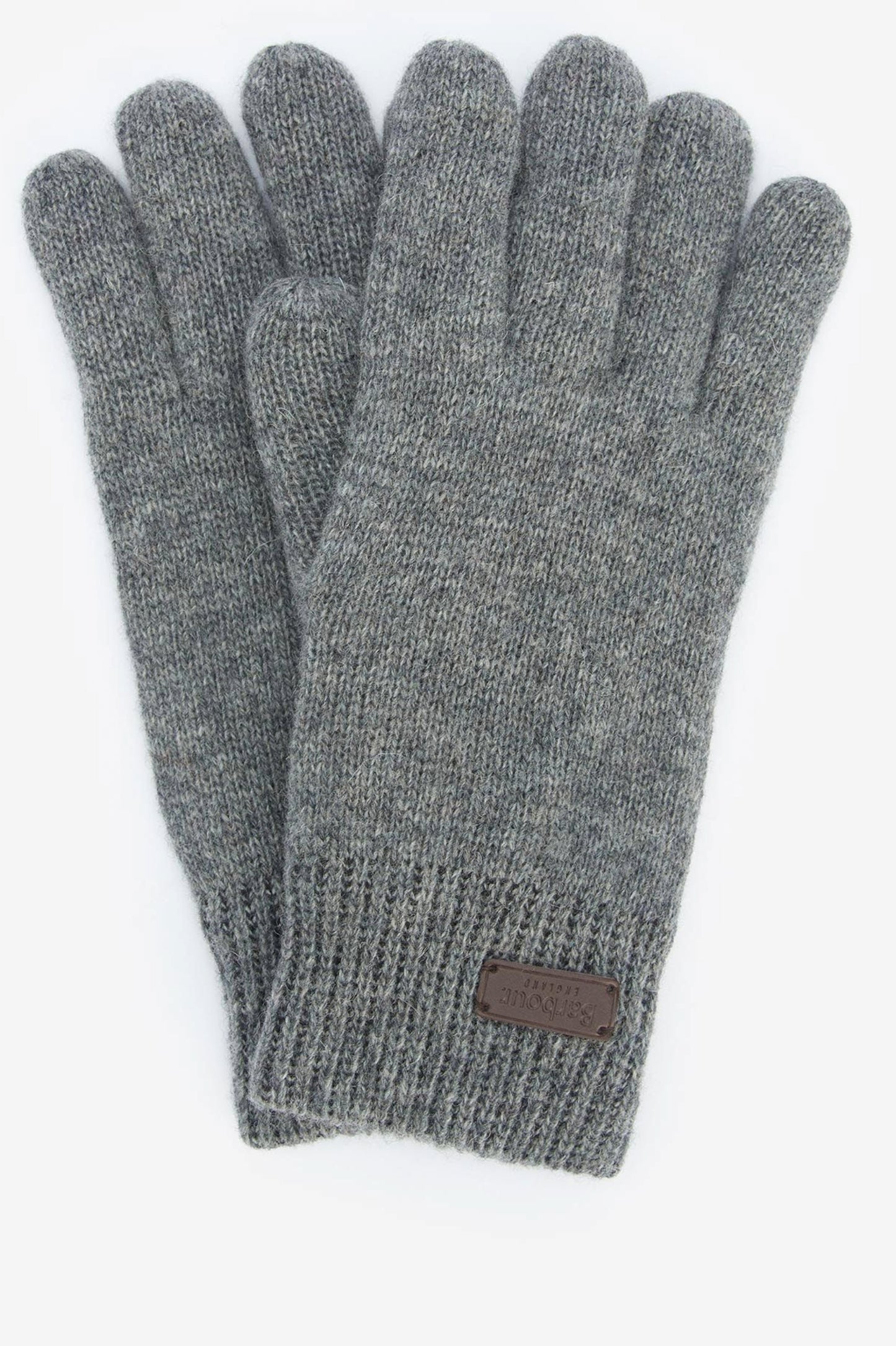 Mens Barbour Carlton Knitted Gloves (Grey)