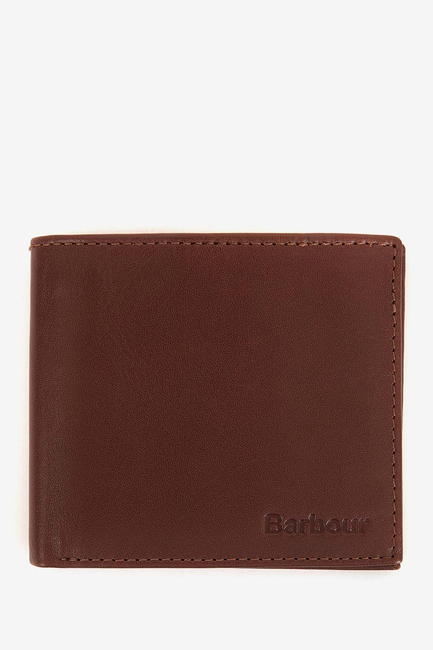 Mens Barbour Colwell Leather Billfold Wallet (Brown)