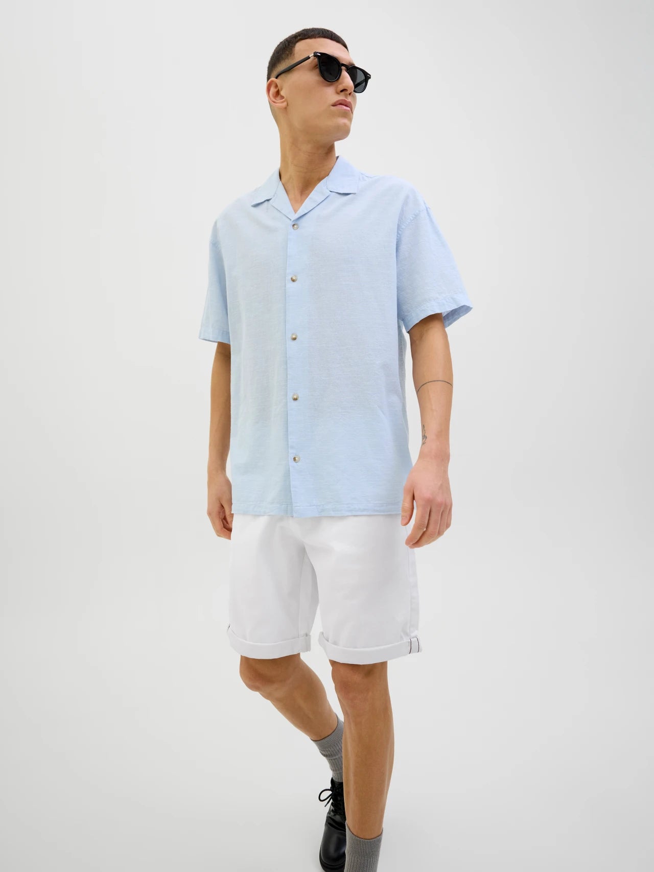 JackJones Regular Fit Chino shorts (White / White)