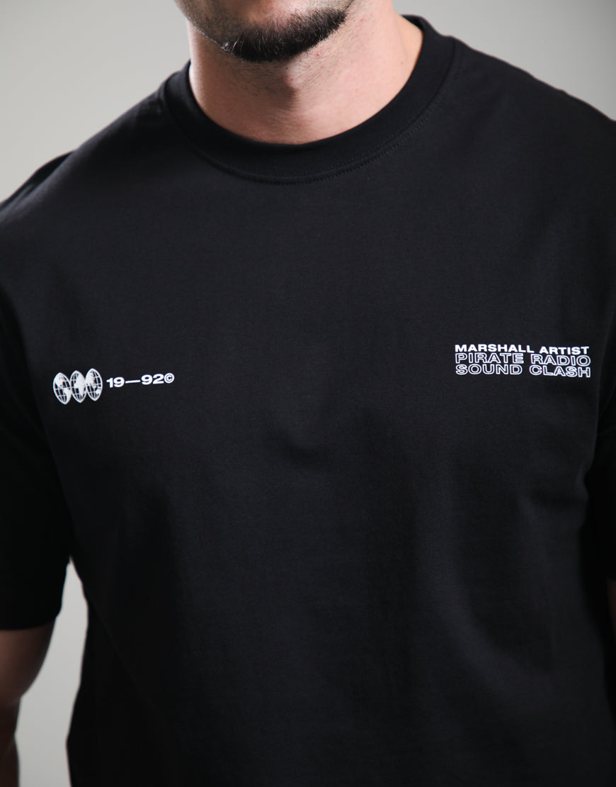 Marshall Artist Pirate Radio T shirt Black