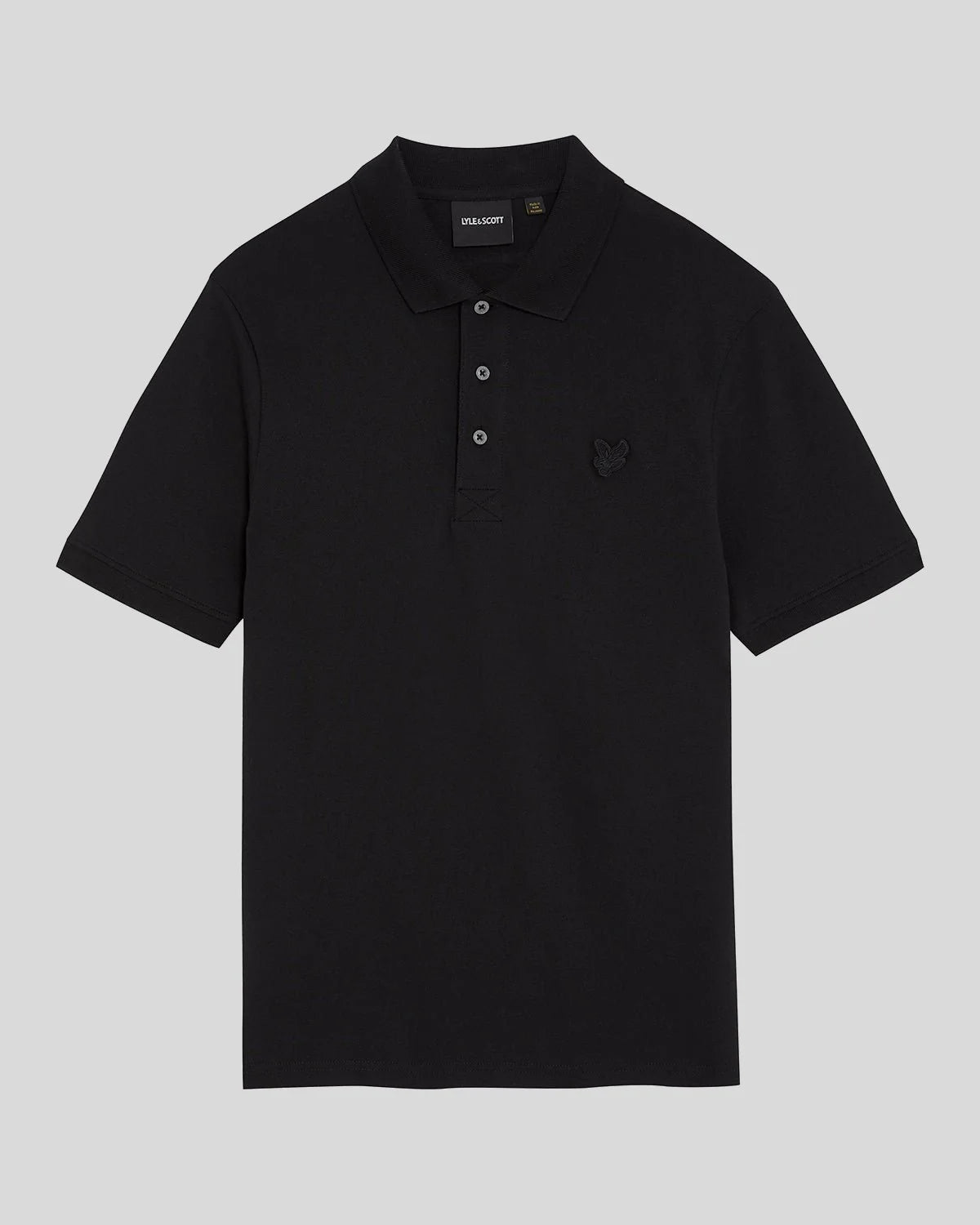 Lyle & Scott Tonal Eagle Polo Shirt (Jet Black)