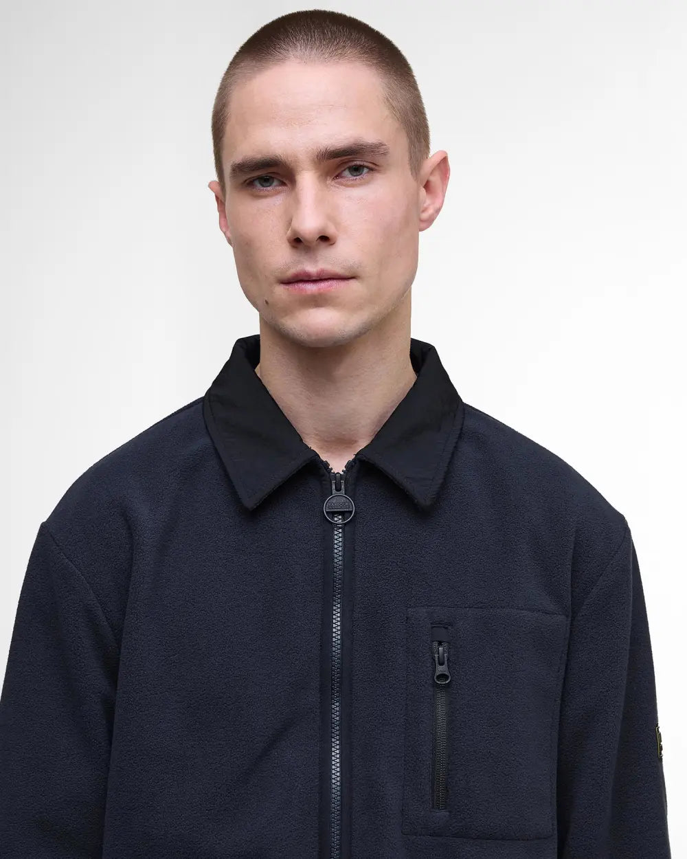 Mens Barbour International Albby Microfleece Overshirt