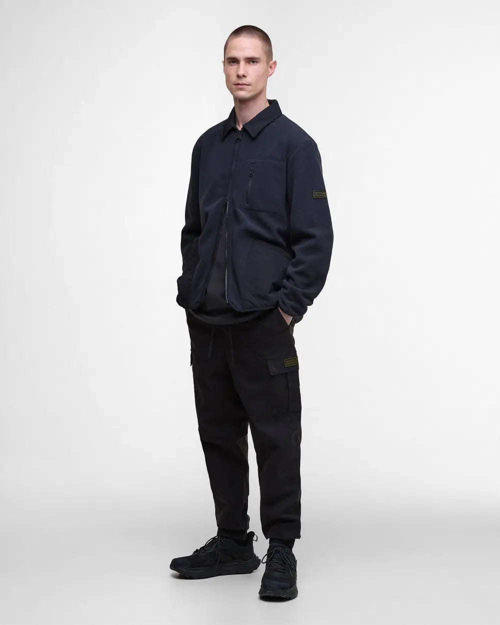 Mens Barbour International Albby Microfleece Overshirt