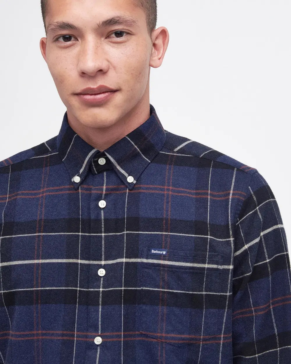 Mens Barbour International Lutsleigh Tailroed Long-Sleeved Shirt