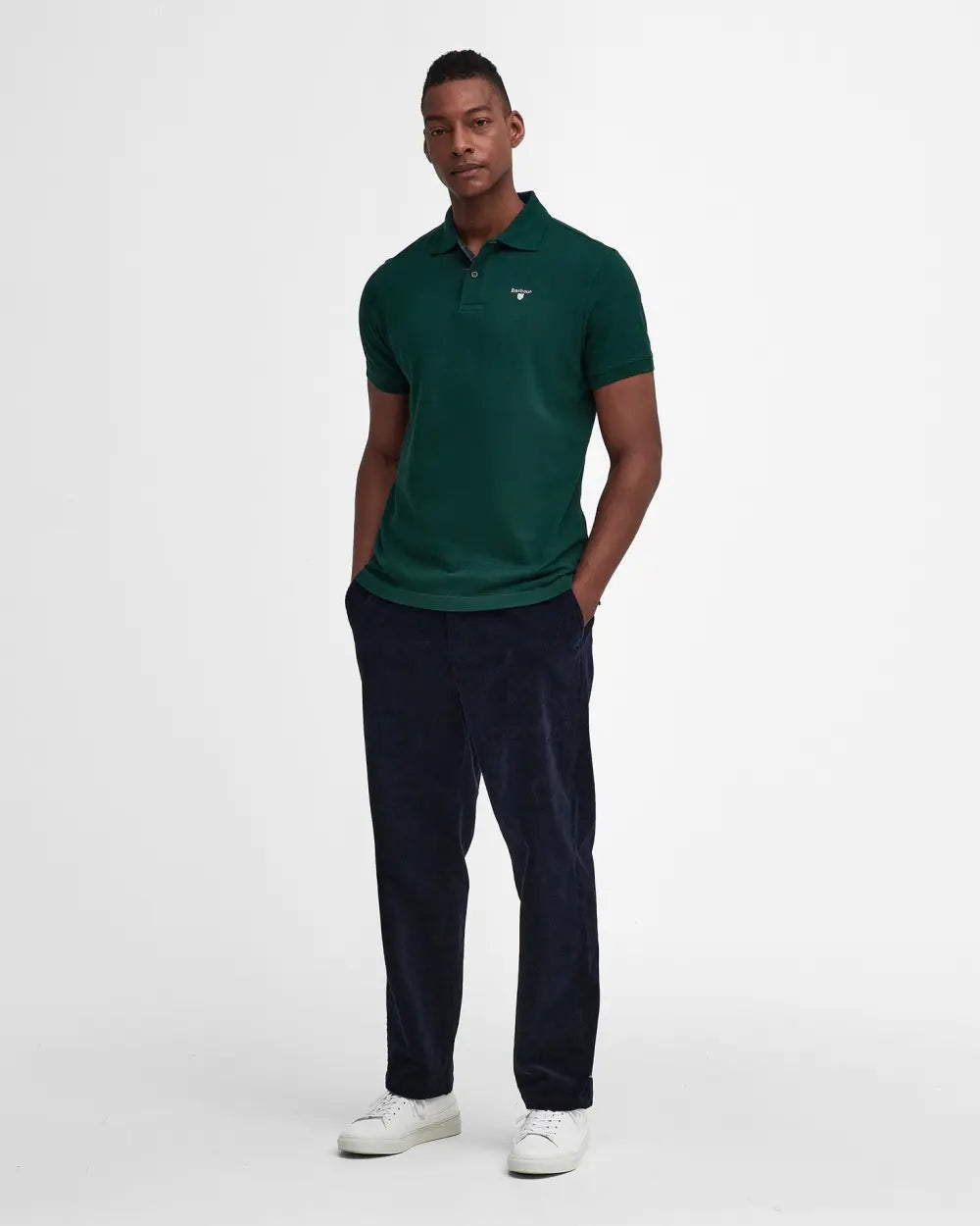 Barbour international Tartan Pique Polo Shirt