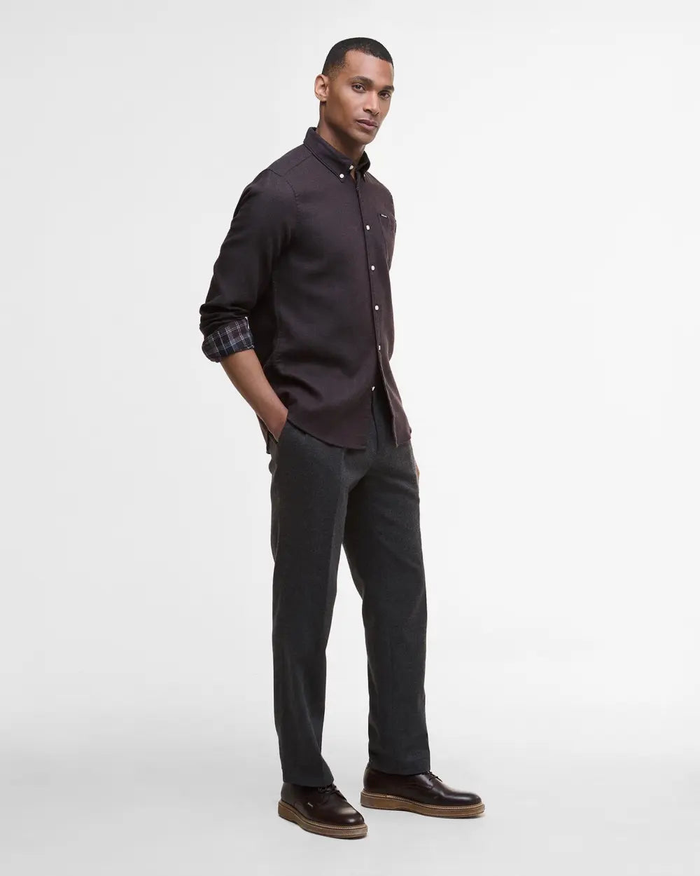 Mens Barbour International Buckley Tailored Long-Sleeved Shirt