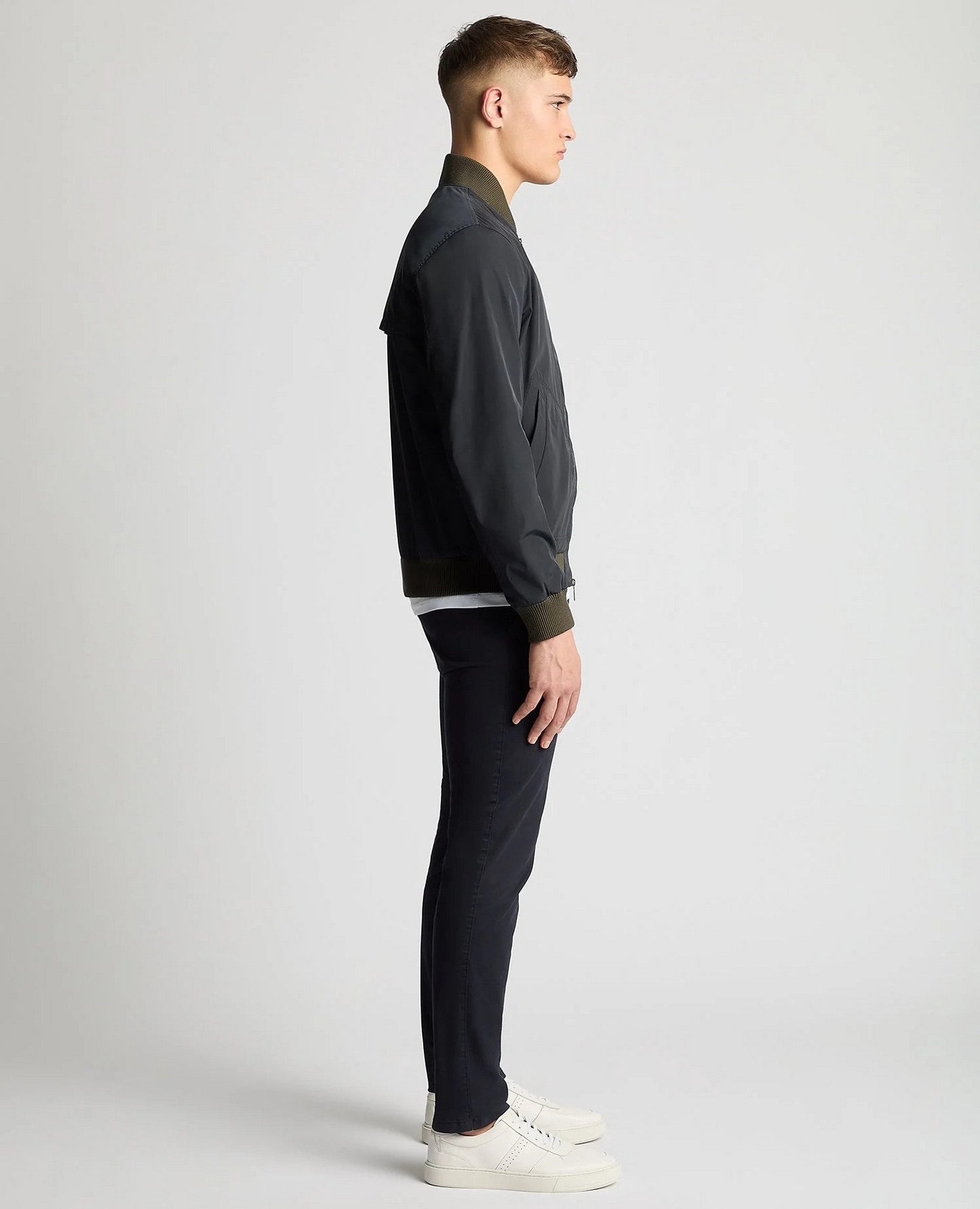 Remus Uomo Regular Fit Showerproof Bomber Jacket (Navy)