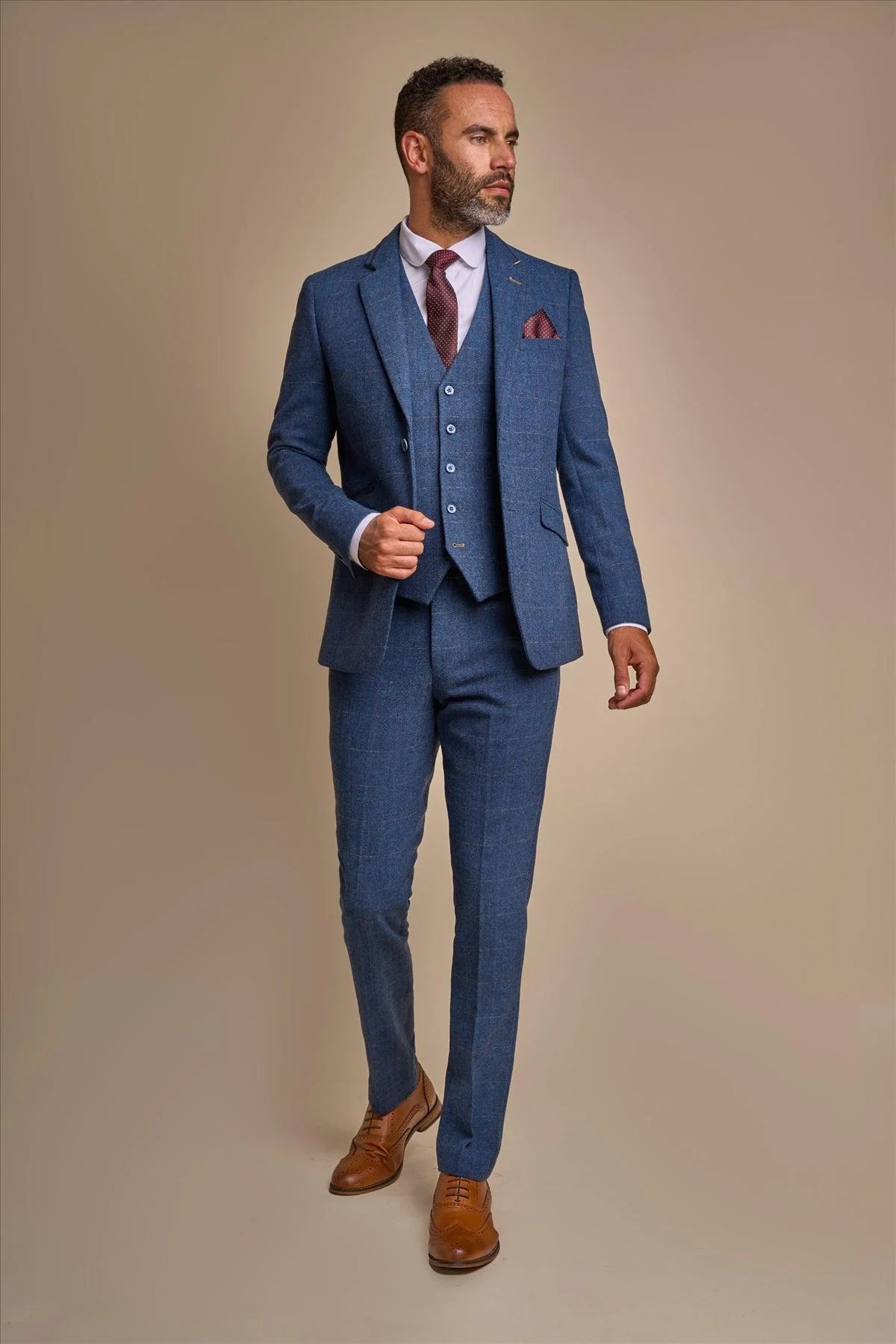 Carnegi Navy Tweed Blazer...