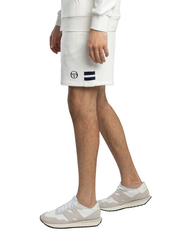 Sergio Tacchini New Orion Sweat Shorts (Gardenia/Maritime Blue)