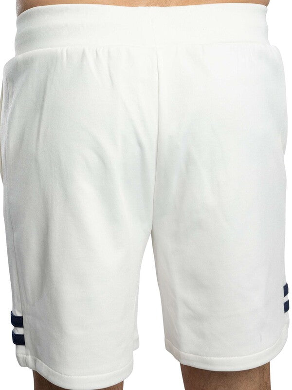 Sergio Tacchini New Orion Sweat Shorts (Gardenia/Maritime Blue)