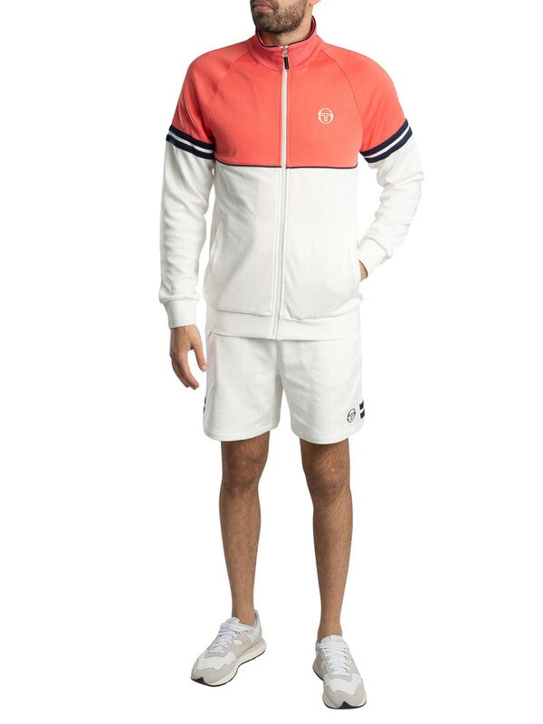 Sergio Tacchini New Orion Sweat Shorts (Gardenia/Maritime Blue)