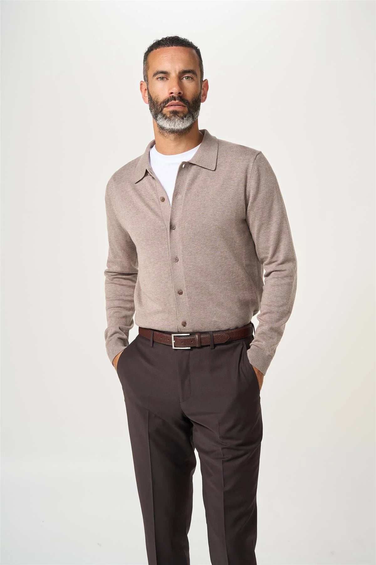 Cavani Cardigan Light Brown