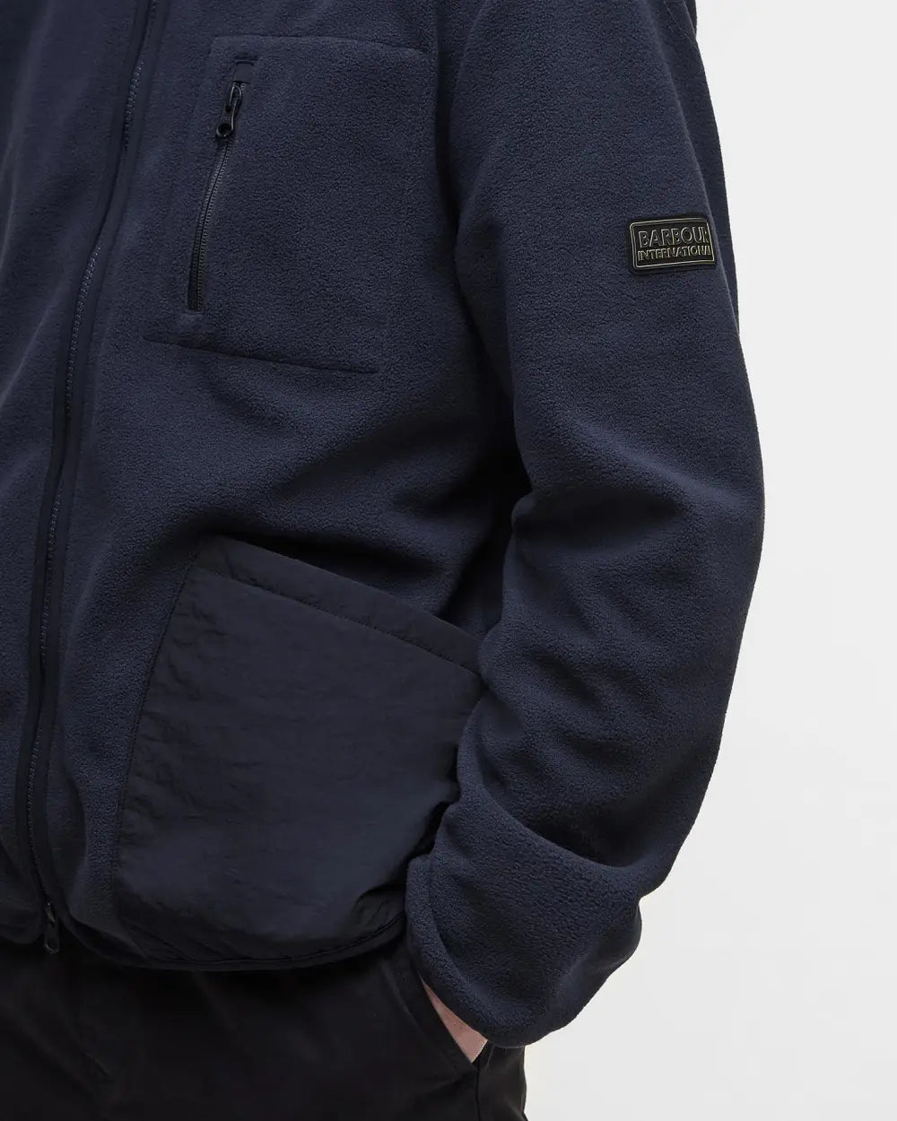 Mens Barbour International Albby Microfleece Overshirt