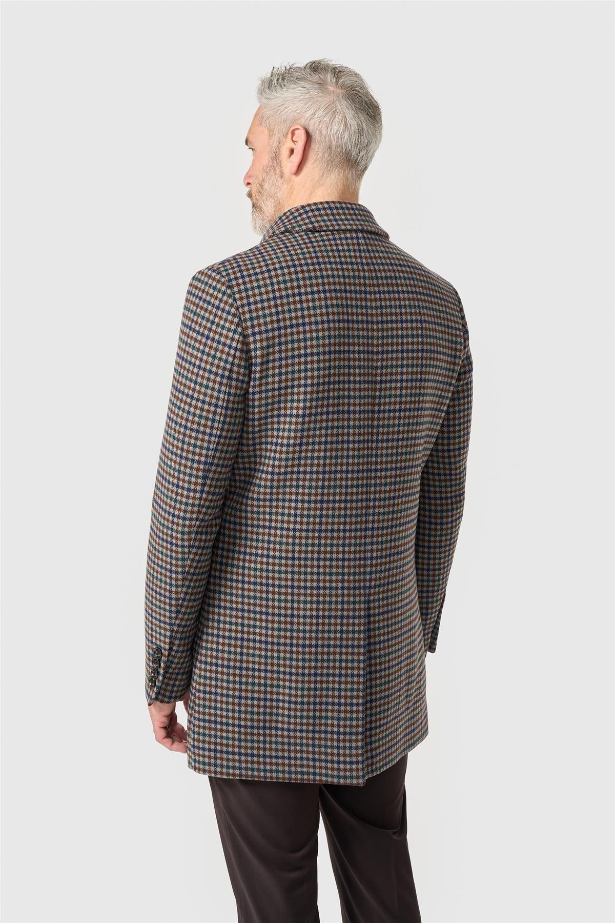 Cavani Andeas coat Brown check