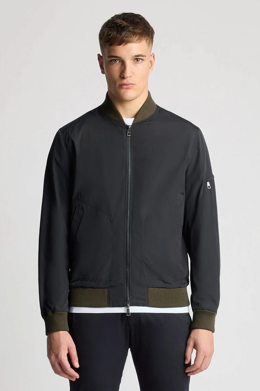 Remus Uomo Regular Fit Showerproof Bomber Jacket (Navy)