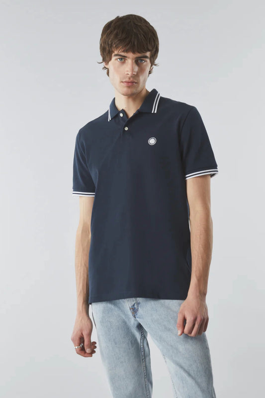 Mens Pretty Green Barton Polo Top (Navy)