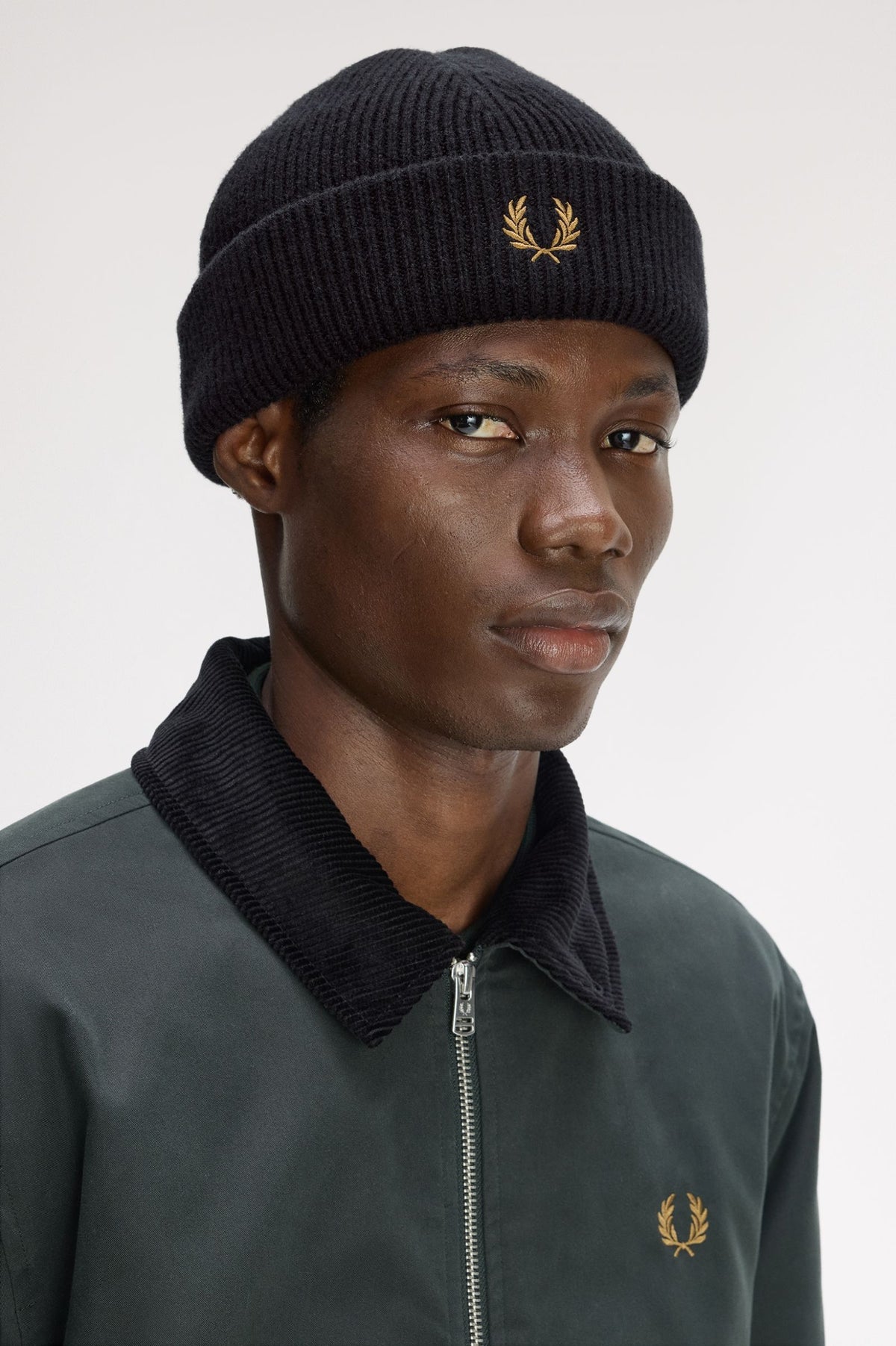 Fred Perry Classic Wool Beanie Black