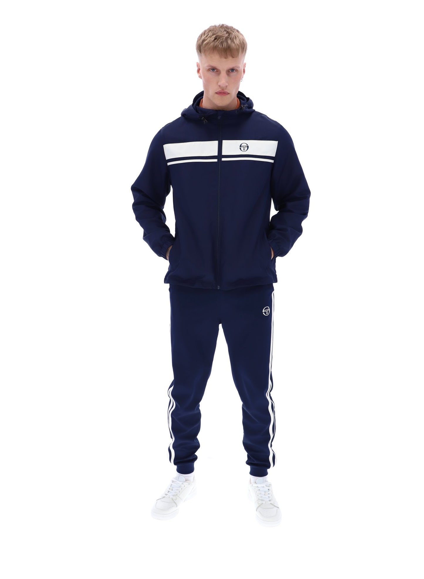 Sergio Tacchini Damarindo Windbreaker Jacket (Maritime/Gardenia)