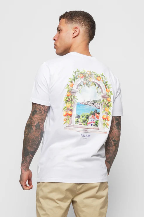 Valére Milano back print t shirt White