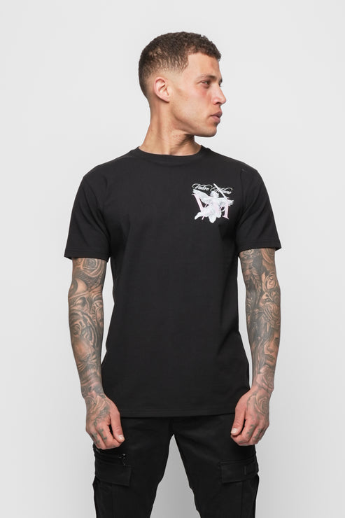 Valére Milano back print Tee shirt Black
